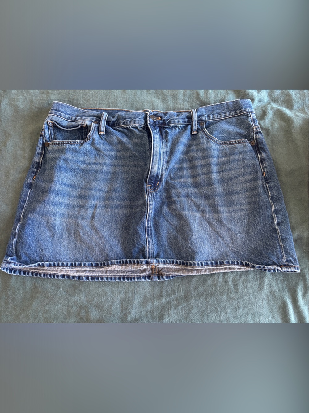 Classic Madewell Blue Denim Women's Jeans Skirt